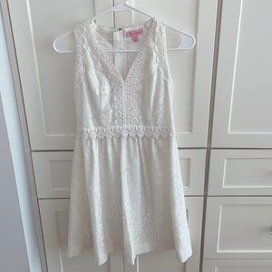 Lilly Pulitzer White Lace Dress